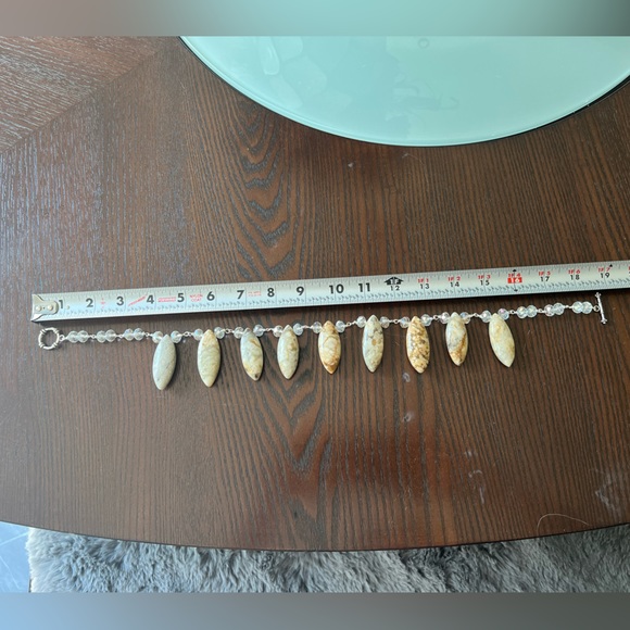 Handmade jasper & crystal statement necklace - Picture 7 of 7